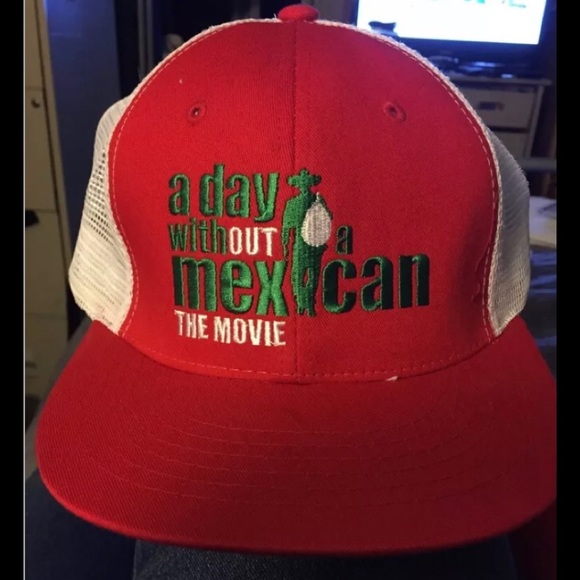 A Day WithOUT A Mexican Film Ball Cap Hat Trucker - Picture 1 of 2